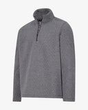 Men's Diamond Quilt Quarter Zip - Grey