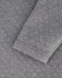 Men's Diamond Quilt Quarter Zip - Grey