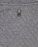 Men's Diamond Quilt Quarter Zip - Grey