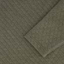 Men's Diamond Quilt Quarter Zip - Olive