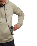 Men's Fleece Logo Hoodie - Brown Stone