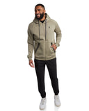 Men's Fleece Logo Hoodie - Brown Stone