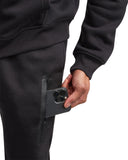 Mens Fleece Full Zip Jogger Set - Black