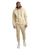 Mens Fleece Full Zip Jogger Set - Cloud