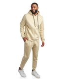 Mens Fleece Full Zip Jogger Set - Cloud