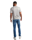 Mens Short Sleeve Wordmark - Heather Grey