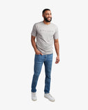 Mens Short Sleeve Wordmark Tee - Heather Grey