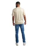 Mens Short Sleeve Wordmark Tee - Stone