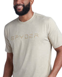 Mens Short Sleeve Wordmark Tee - Stone