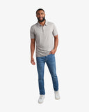 Men's Short Sleeve Jersey Polo - Heather Grey