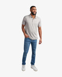 Men's Short Sleeve Jersey Polo - Heather Grey