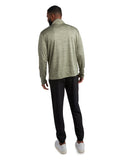 Mens Long Sleeve Honeycomb Quarter Zip - Spruce Green