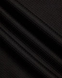 Men's Long Sleeve Thermal Henley - Black