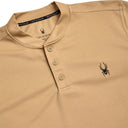 Mens Long Sleeve Thermal Henley - Sand