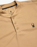Men's Long Sleeve Thermal Henley - Sand