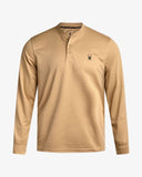 Men's Long Sleeve Thermal Henley - Sand