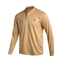 Mens Long Sleeve Thermal Henley - Sand