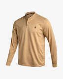 Men's Long Sleeve Thermal Henley - Sand