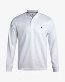 Men's Long Sleeve Thermal Henley - White