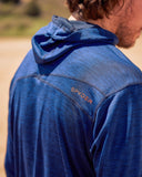 Mens Knit Half Zip - Blue