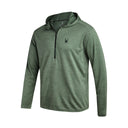 Mens Knit Half Zip - Spruce Green
