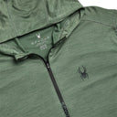 Mens Knit Half Zip - Spruce Green