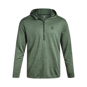 Mens Knit Half Zip - Spruce Green