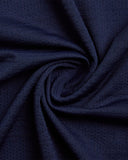 Men's Short Sleeve Jacquard Polo - Navy
