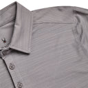 Mens Short Sleeve Jacquard - Pewter