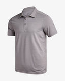 Men's Short Sleeve Jacquard Polo - Pewter