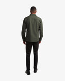 Men's Melange Long Sleeve 2 Pocket - Olive