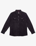 Men's Corduroy Long Sleeve Shirt - Black