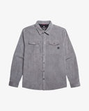 Men's Corduroy Long Sleeve Shirt - Grey