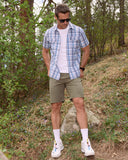 Men's Seaside Collared Shirt - Steel Grey