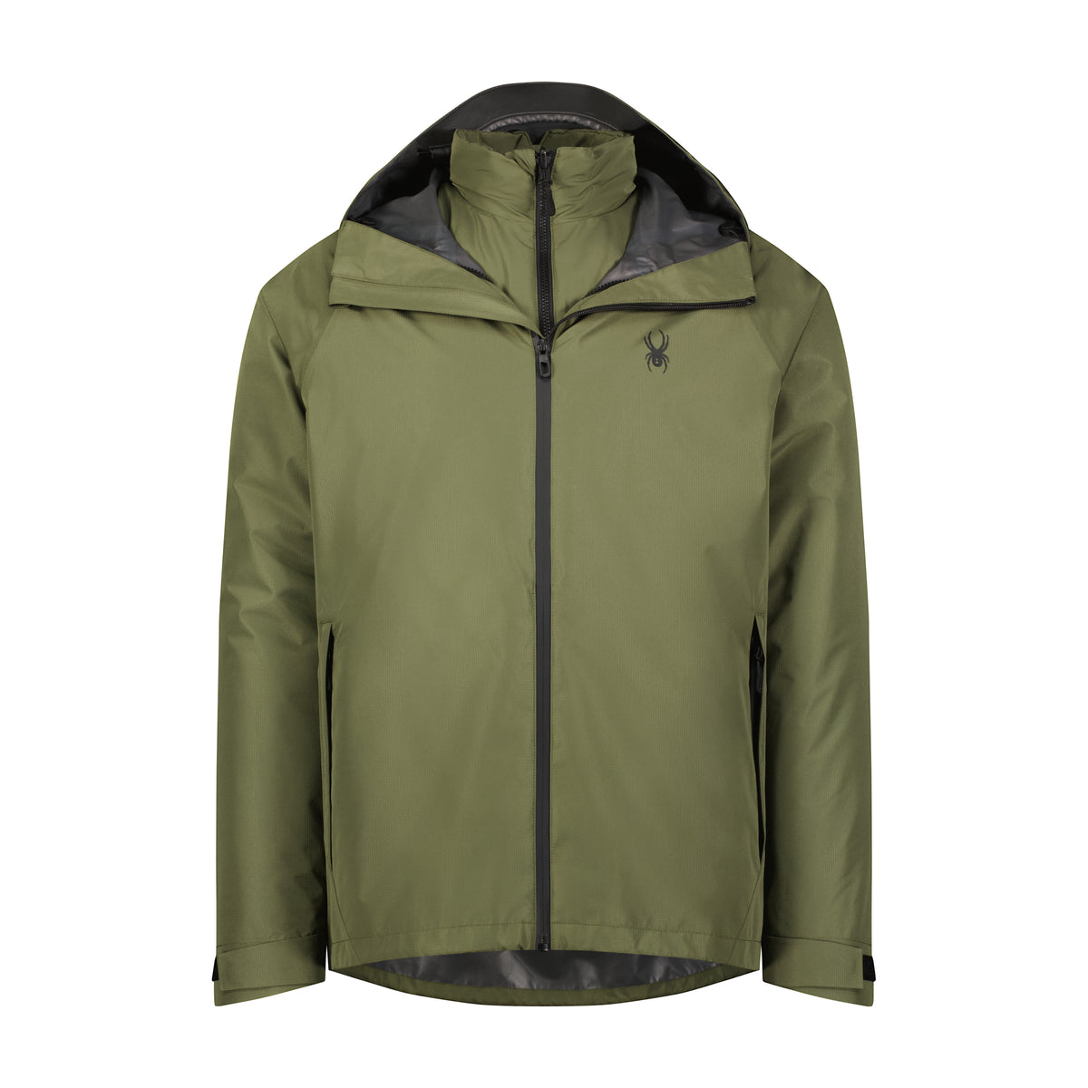 Spyder Men's 2-in-1 Rain Jacket in Dusty Green