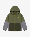 Boys' Reversible Puffer - Dusty Green