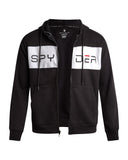 Men's Color Block Fleece Hoodie - Black