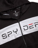 Men's Color Block Fleece Hoodie - Black