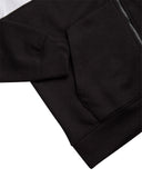 Men's Color Block Fleece Hoodie - Black