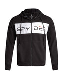 Men's Color Block Fleece Hoodie - Black