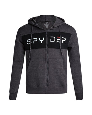 Men's Color Block Fleece Hoodie - Charcoal Heather