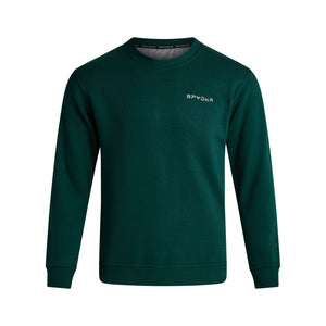 Mens Fleece Crew - Forest Green