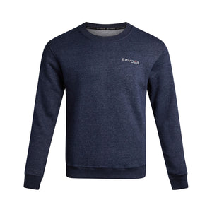 Mens Fleece Crew - Navy Heather