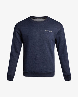 Men's Fleece Crew - Navy Heather