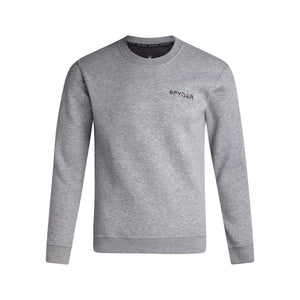 Mens Fleece Crew - Light Grey Heather