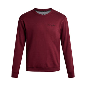 Mens Fleece Crew - Mahogany