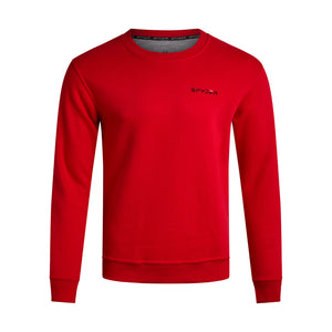 Mens Fleece Crew - Spyder Red