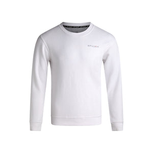 Mens Fleece Crew - White