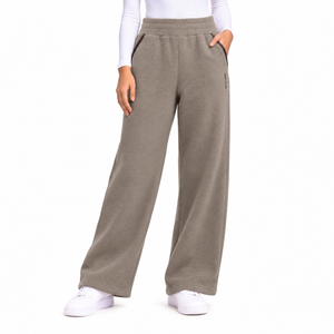 Women's Fleece Wide-Leg Pant - Driftwood Heather