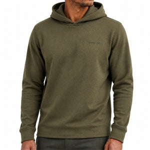 Men's Corduroy Fleece Long-Sleeve Hoodie - Military